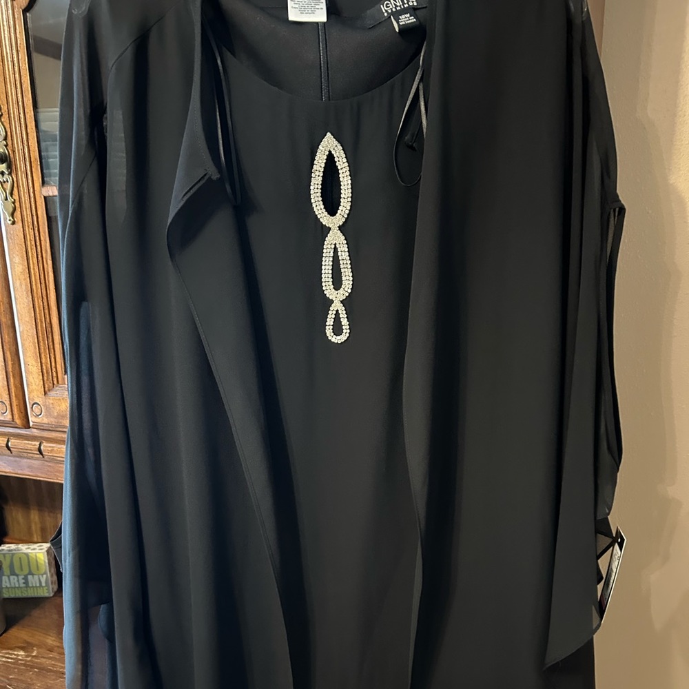 Dress, black, size 18W
